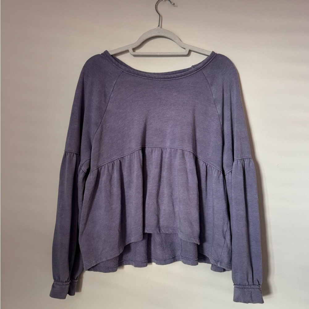 SO Lavender Peplum Blouse